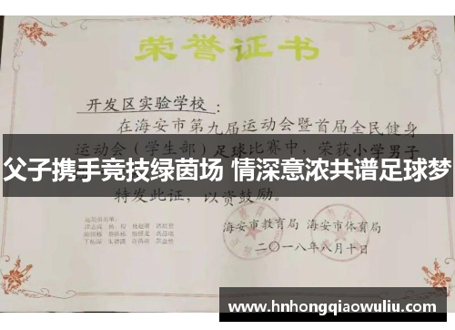 父子携手竞技绿茵场 情深意浓共谱足球梦
